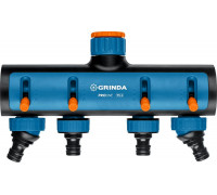GRINDA  TS-4 3/4"-1", четырехканальный, с внутренней резьбой, Поливочные распределители, PROLine (8-426313)