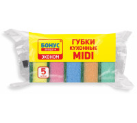 Губка д/пос Bonus 5шт (40) Биосфера Сервис