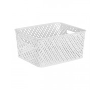 Корзинка 350*290*175 Плетенка белая (13/9) Альтернатива М3501