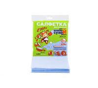 Салфетка Золушка Эконом вискоза 30*30см 5шт (80) Акцент