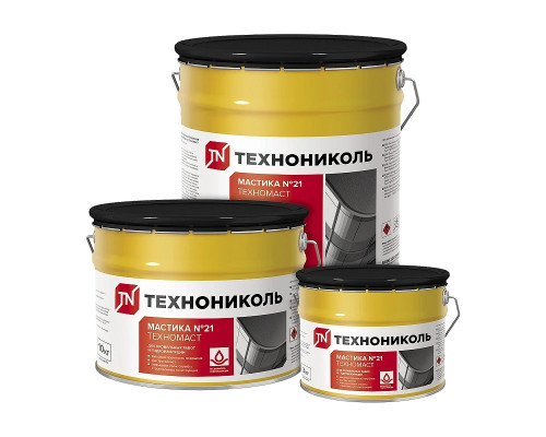 Мастика кровельная ТЕХНОНИКОЛЬ №21 Техномаст, 20 кг