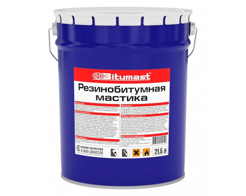 Мастика резинобитумная Bitumast 21.5л